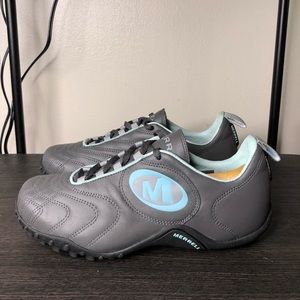 Merrell Gray Leather Striker Shoes Sz 7